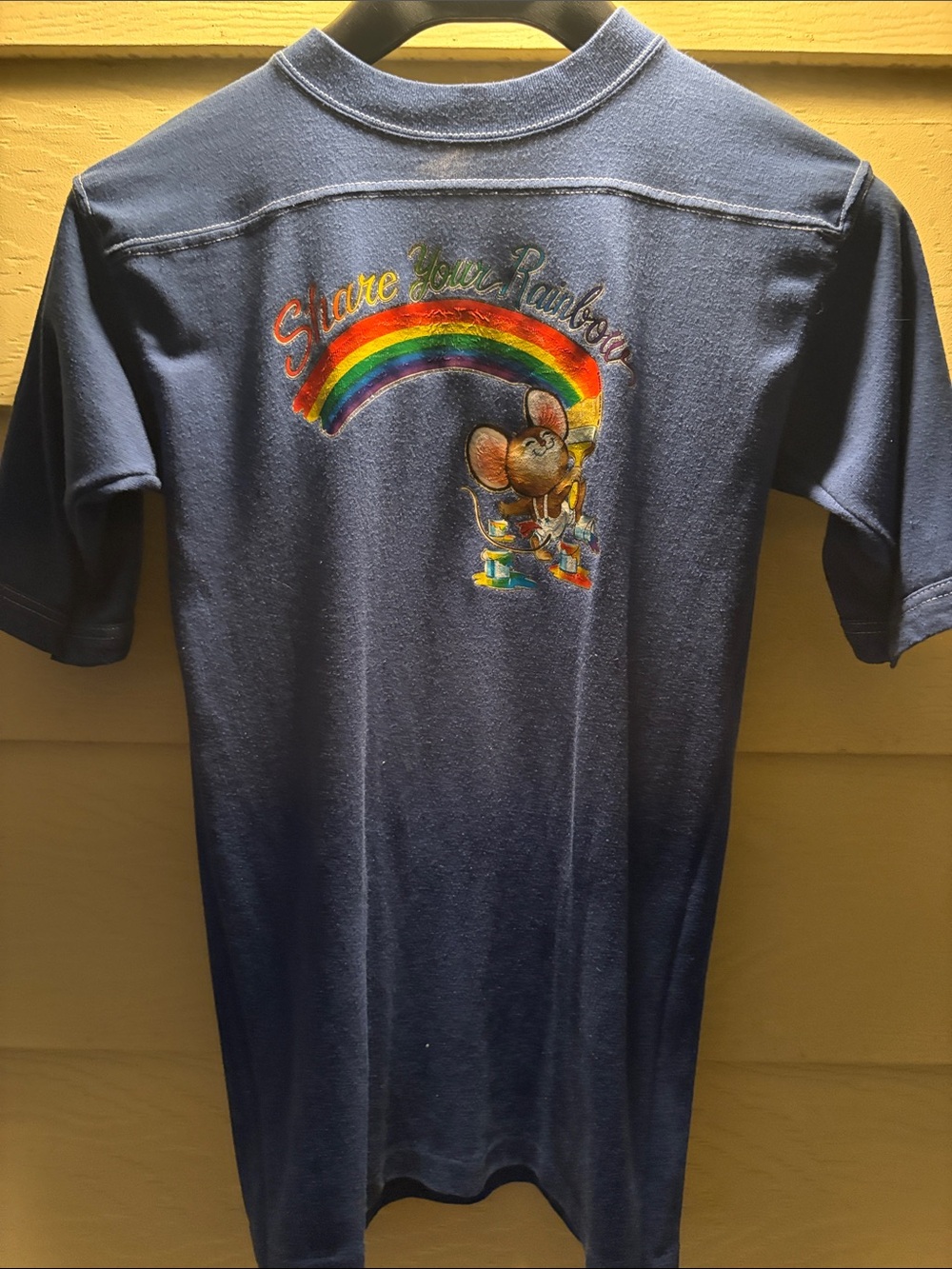Share Your Rainbow Navy Short-Sleeve Graphic Tee